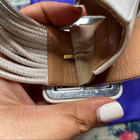 Aquazzura Casablanca 105 White Leather Pointed Toe Pumps - Picture 9 of 15